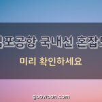 김포공항-국내선-혼잡도-특성