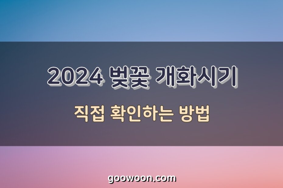 2024-벚꽃-개화시기-특성