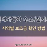 현대-전기차-지역별-보조금-특성