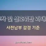 과태료-사전납부-감경-특성