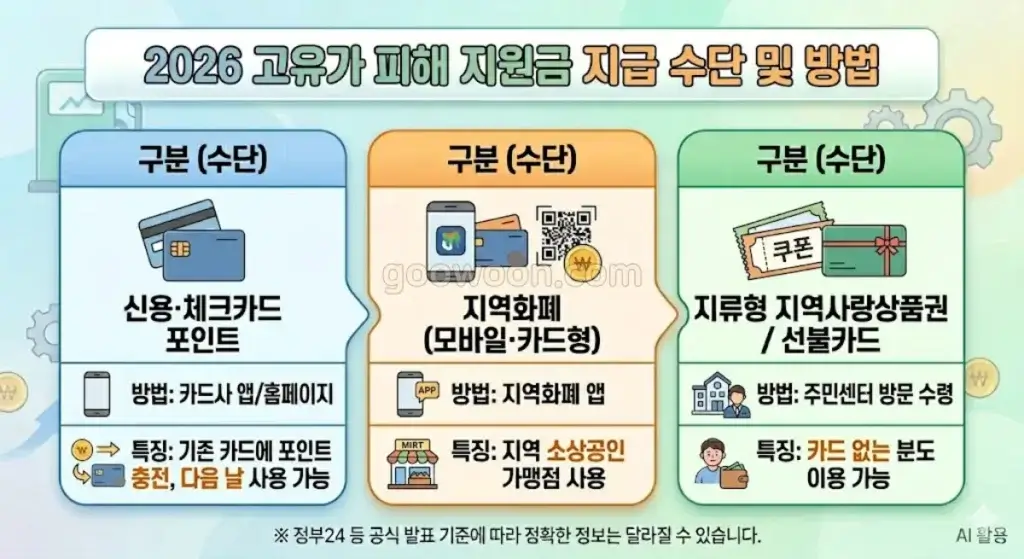 고유가-피해-지원금-지급-수단