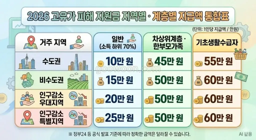고유가-피해-지원금-지역별-계층별-지급액